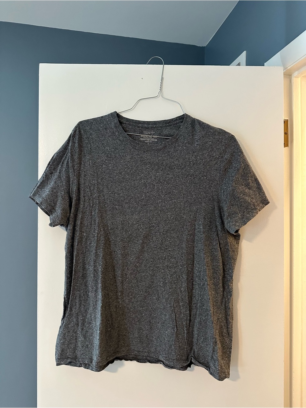 Sonoma Men's Short Sleeve Crew Tee — Charcoal Gray